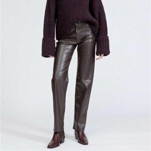 Rag Bone Brown Faux Leather Pants